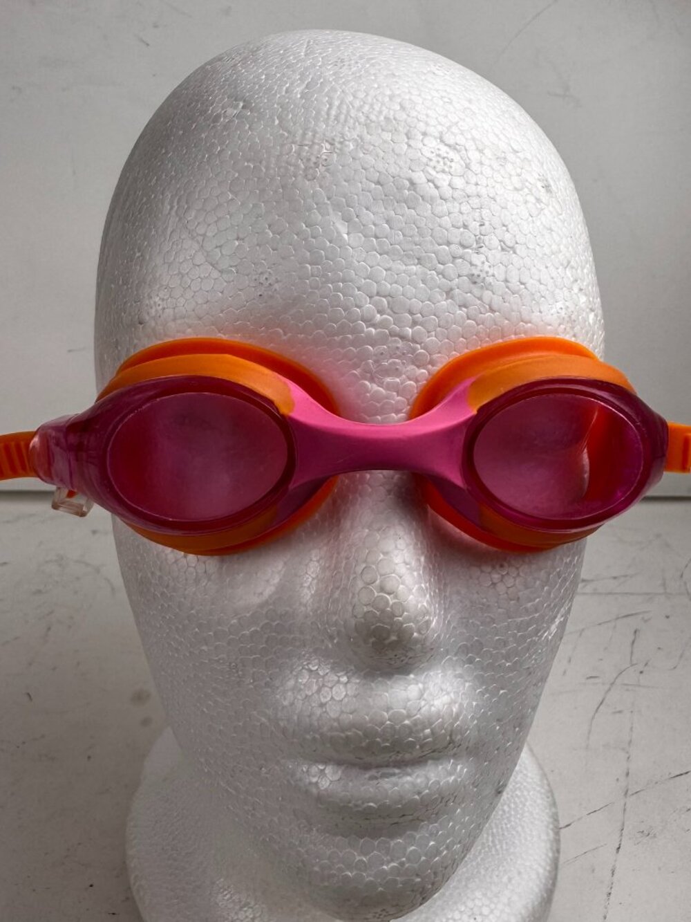 Speedo Youth Swim Goggles Pink Orange Tinted Lens Swimming Eye Wear Scratches